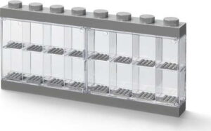 Šedá sběratelská skříňka na 16 minifigurek - LEGO®